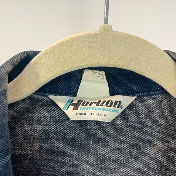 Vintage Men’s HORIZON SPORTSWEAR “The Heartbeat of America” Chevy Jean Jacket - Picture 4 of 7